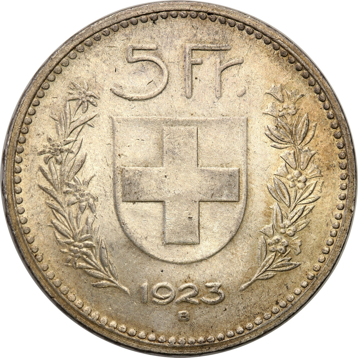 Szwajcaria. 5 franków 1923, Berno